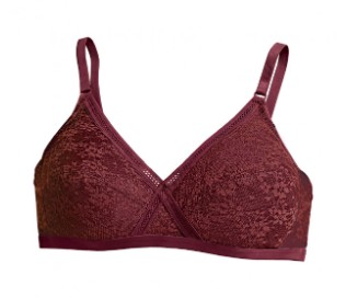 LAUREN NW LACE BRA 38A MAROON - Image 1